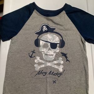 4T Garanimals "Ahoy Matey" tee. Grey/Navy